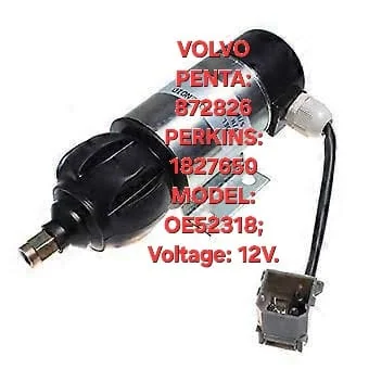 872826 VOLVO PENTA 1827650 PERKINS 12V